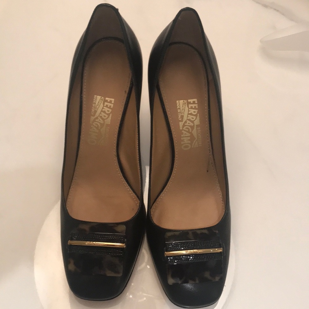 Salvatore Ferragamo black pumps